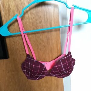 Plaid Bra